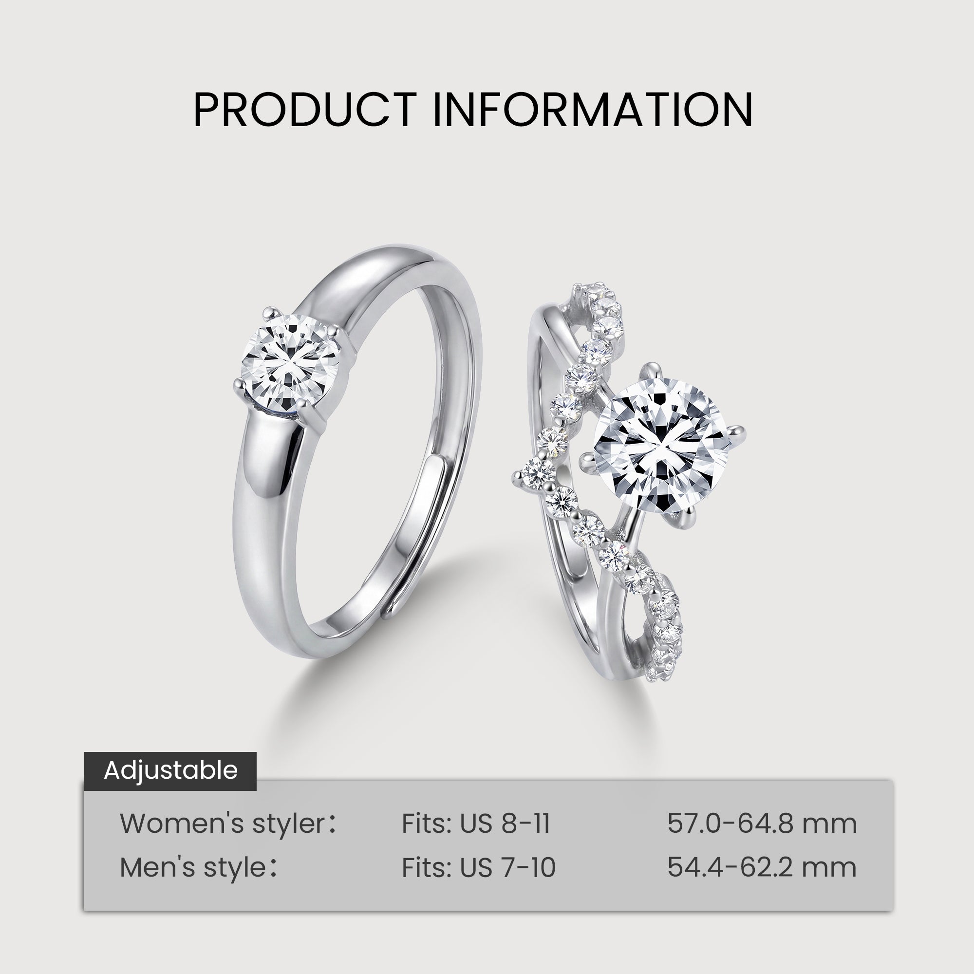 Zircon Couple Rings