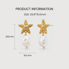 Star Baroque Pearl Earrings