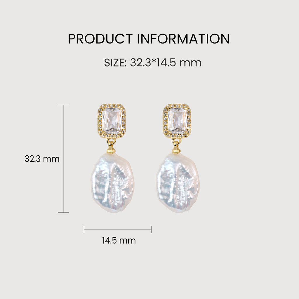 Baroque Pearl Drop Earrings