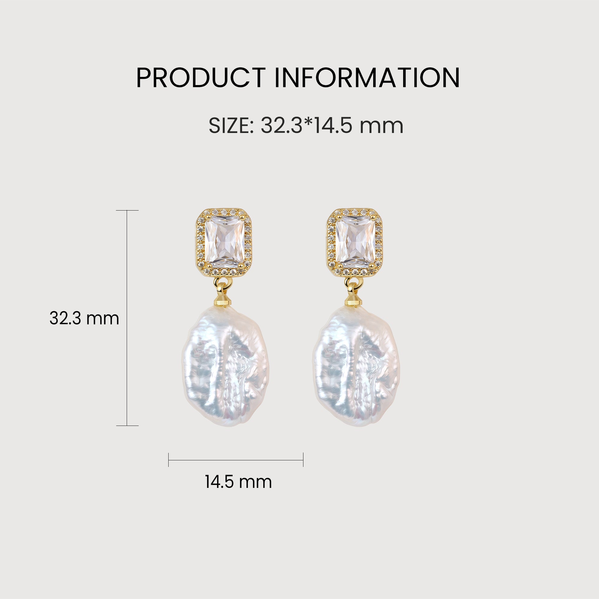 Baroque Pearl Drop Earrings