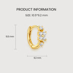 Flora Zircon Huggie