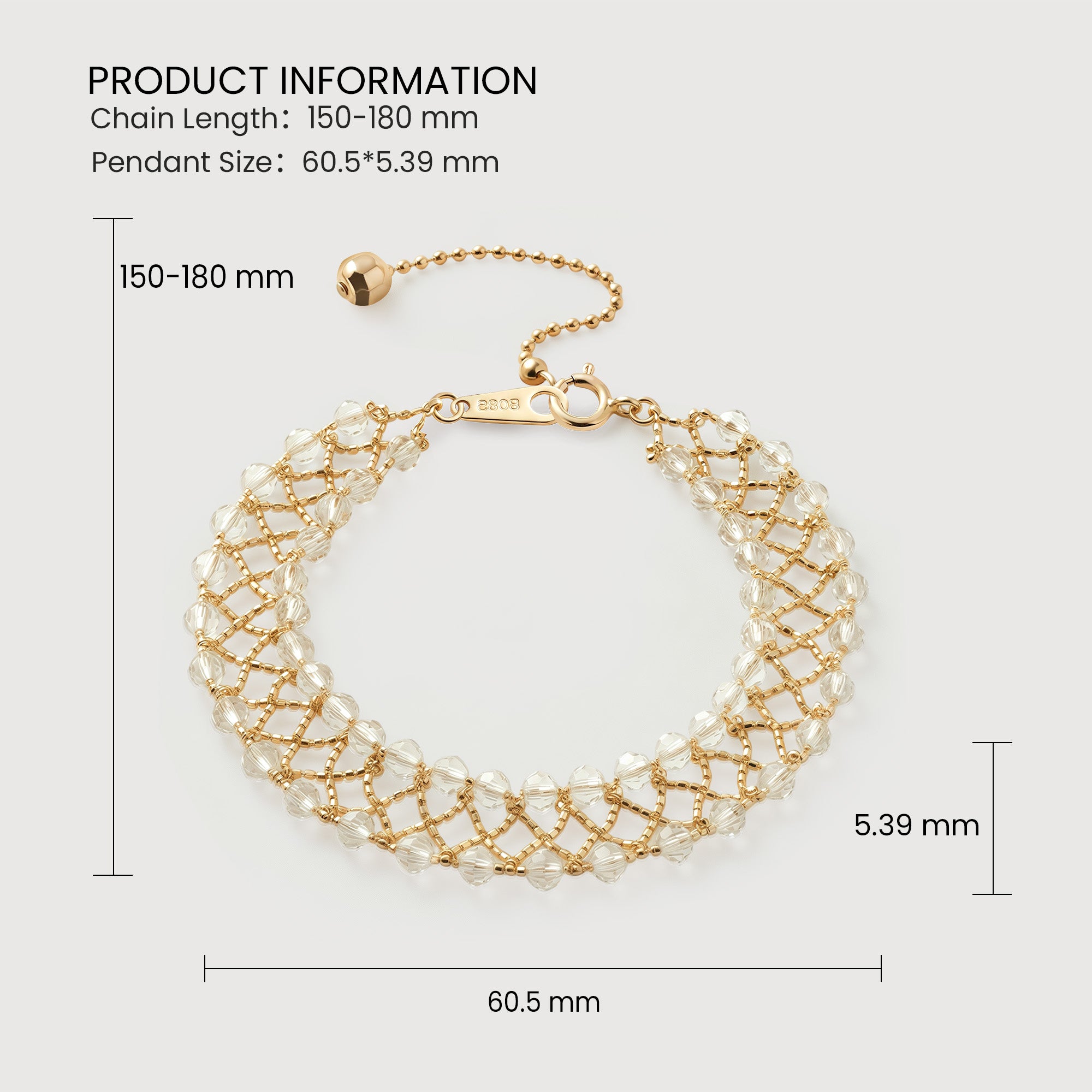 Gold Bar CZ Bracelet
