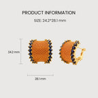 5A Zircon Hoop Earrings