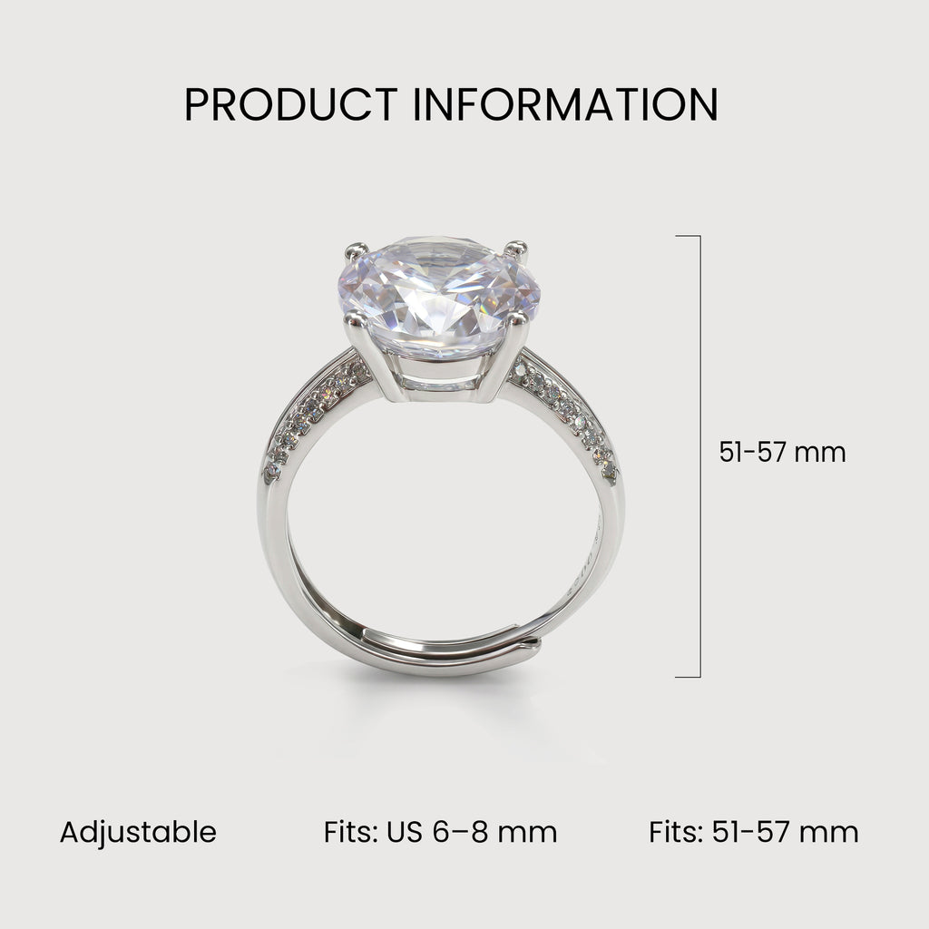 Zircon Solitaire Ring