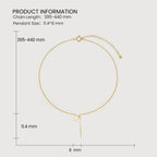 Geo Drop Gold Necklace