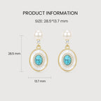 Pearl Medallion Earrings