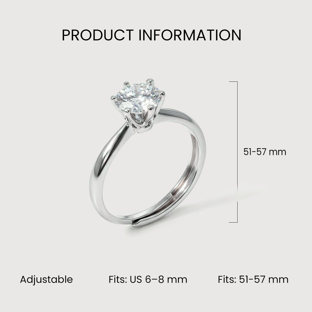Moissanite Classic Ring