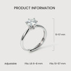 Moissanite Classic Ring