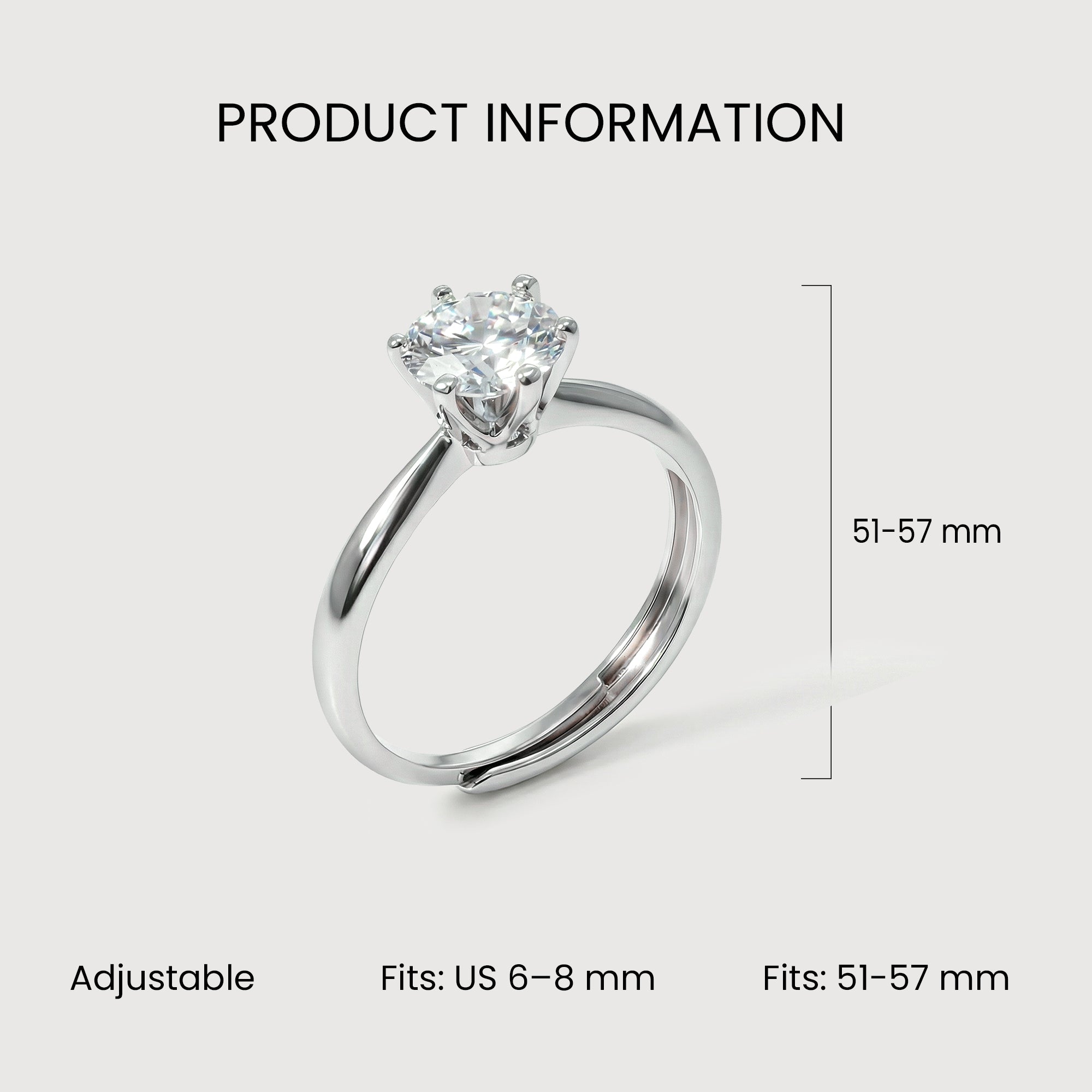 Moissanite Classic Ring