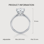 Moissanite Solitaire Ring