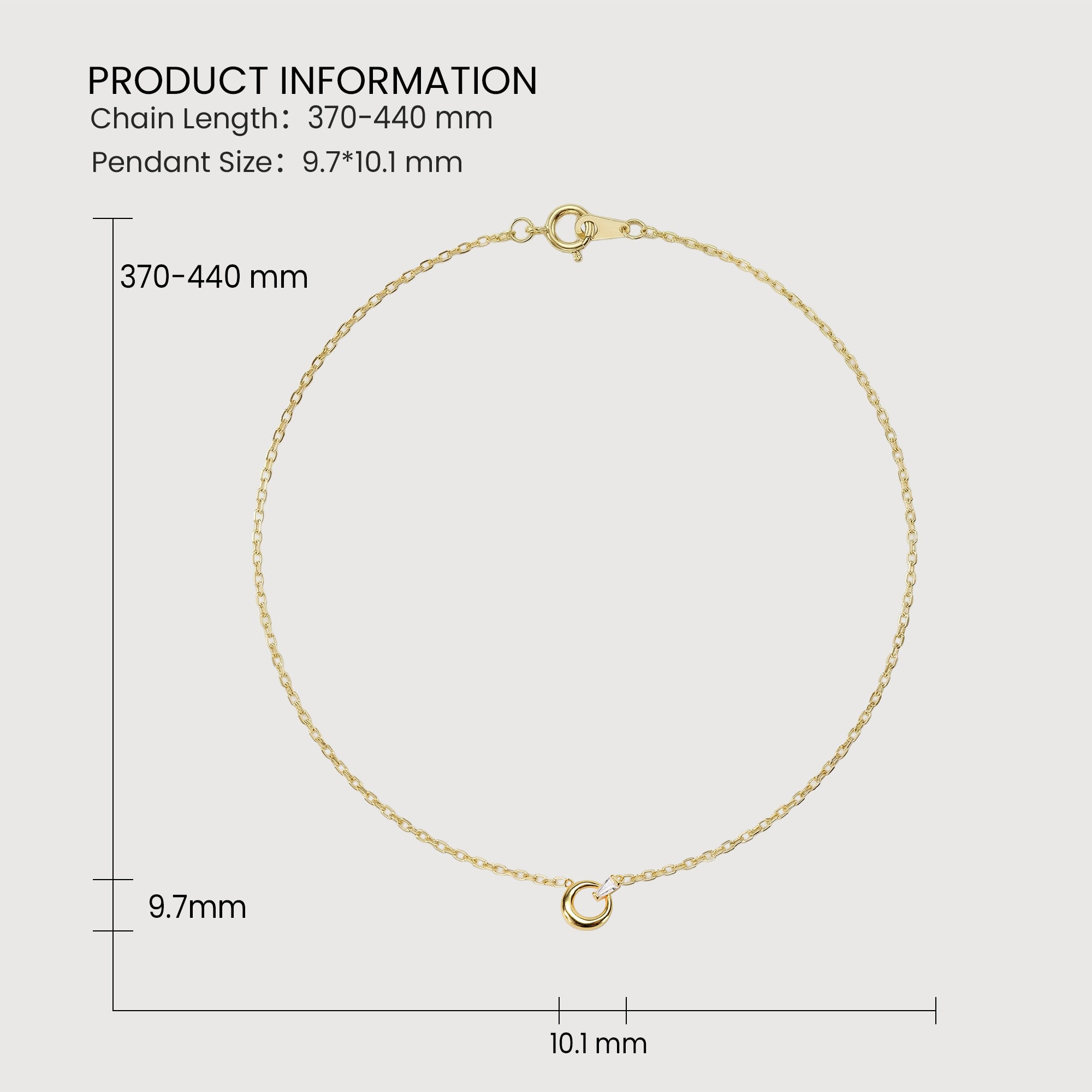 Golden Halo Pendant Necklace