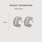 Luxe Zircon Hoop Earrings