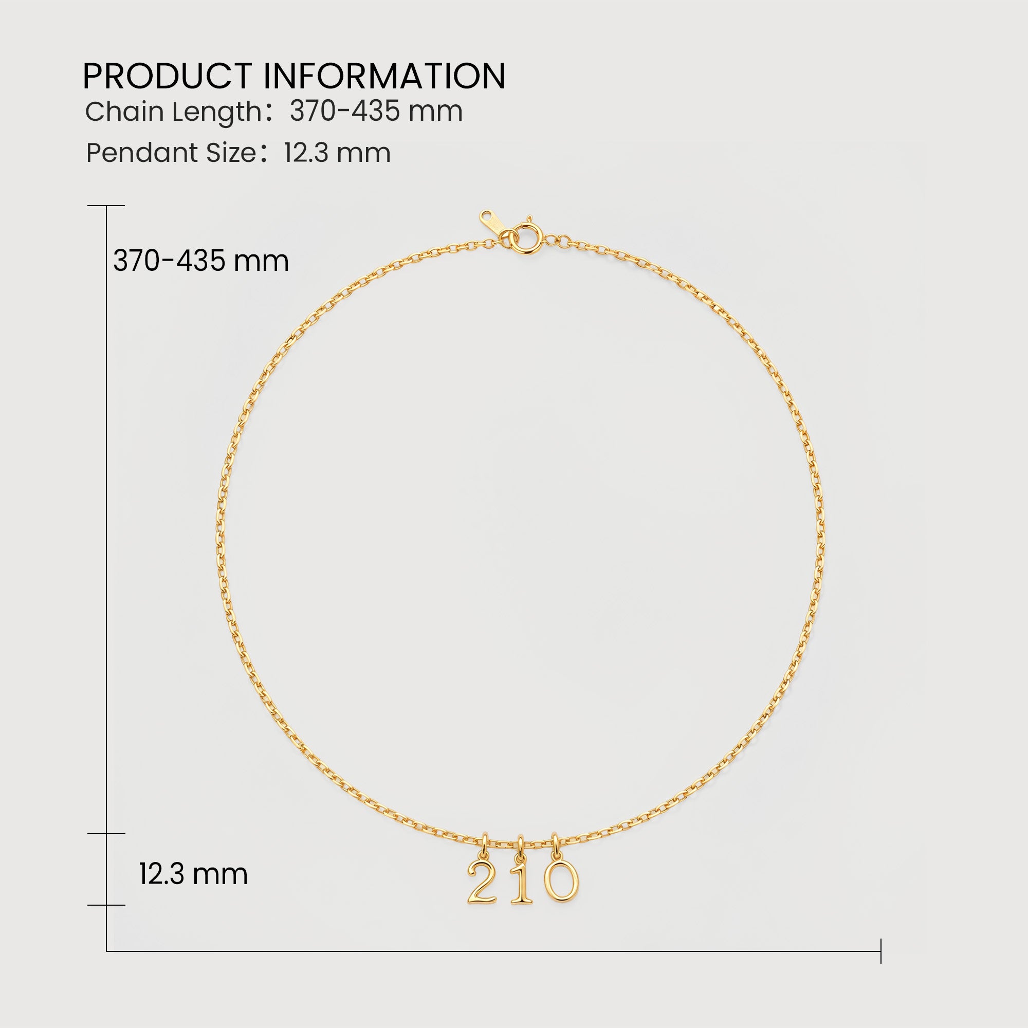 Gold Initial Necklace