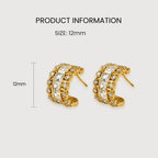 Luxe Zircon Hoop Earrings