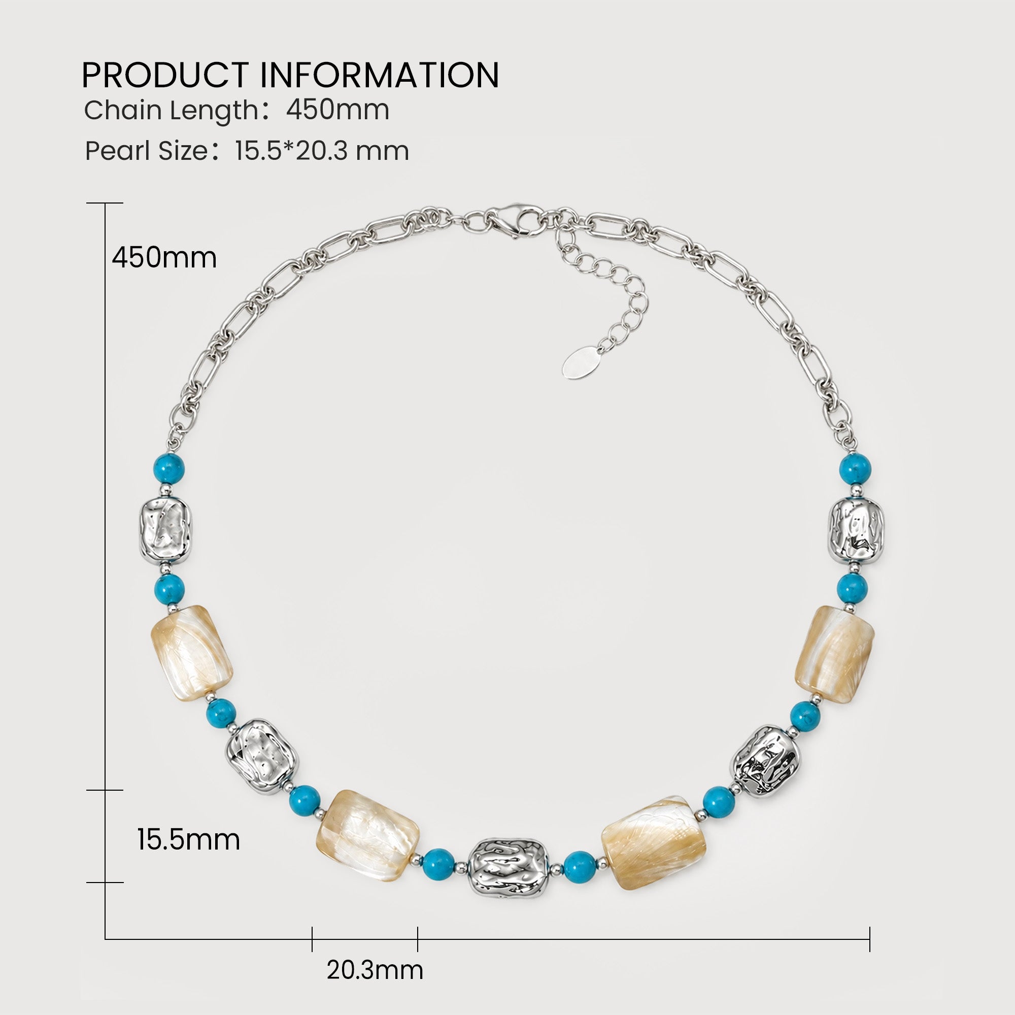 Luxe Shell Stone Necklace