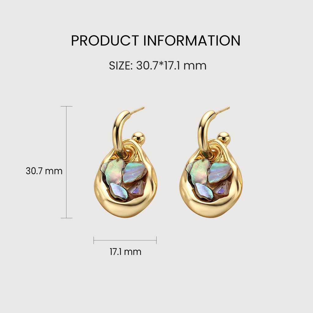 Shell Teardrop Earrings