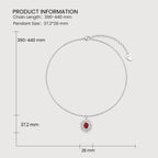 Royal Red Zircon Necklace
