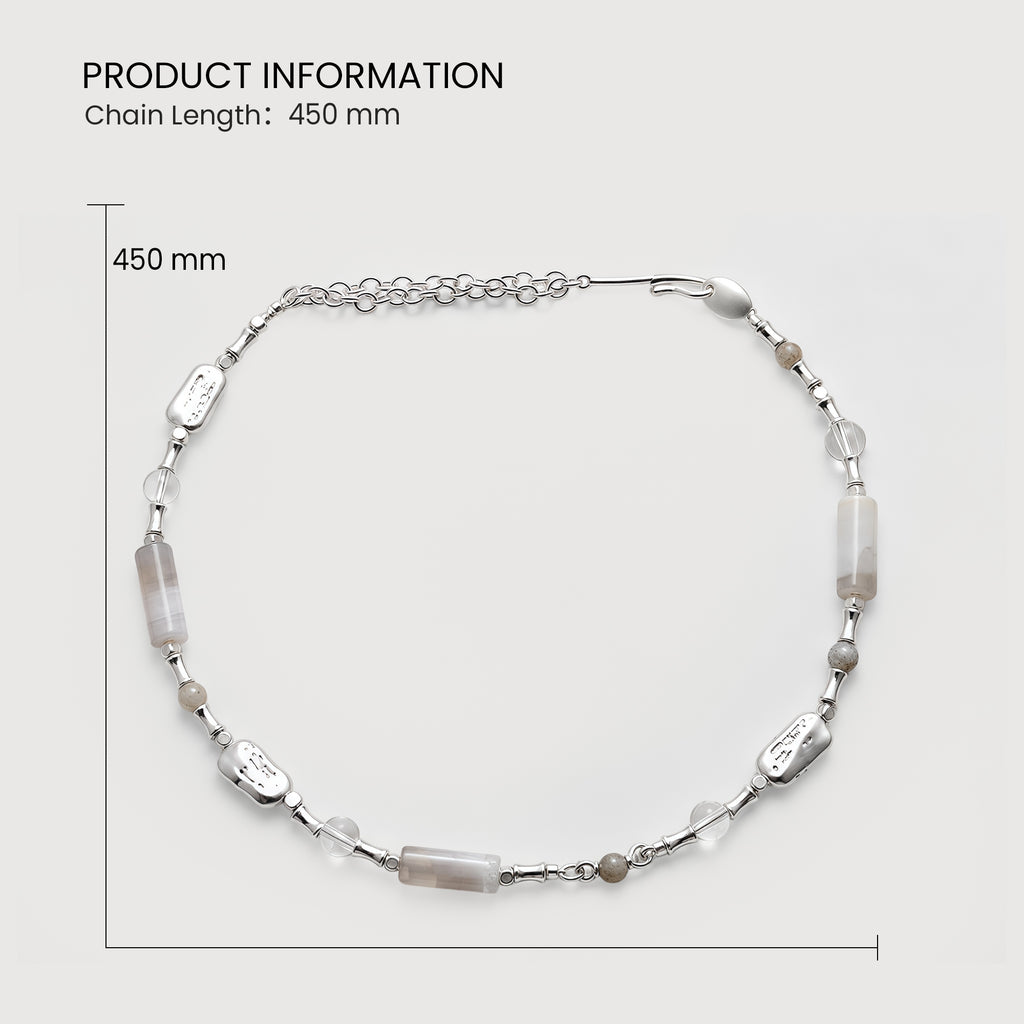 Silver Crystal Necklace