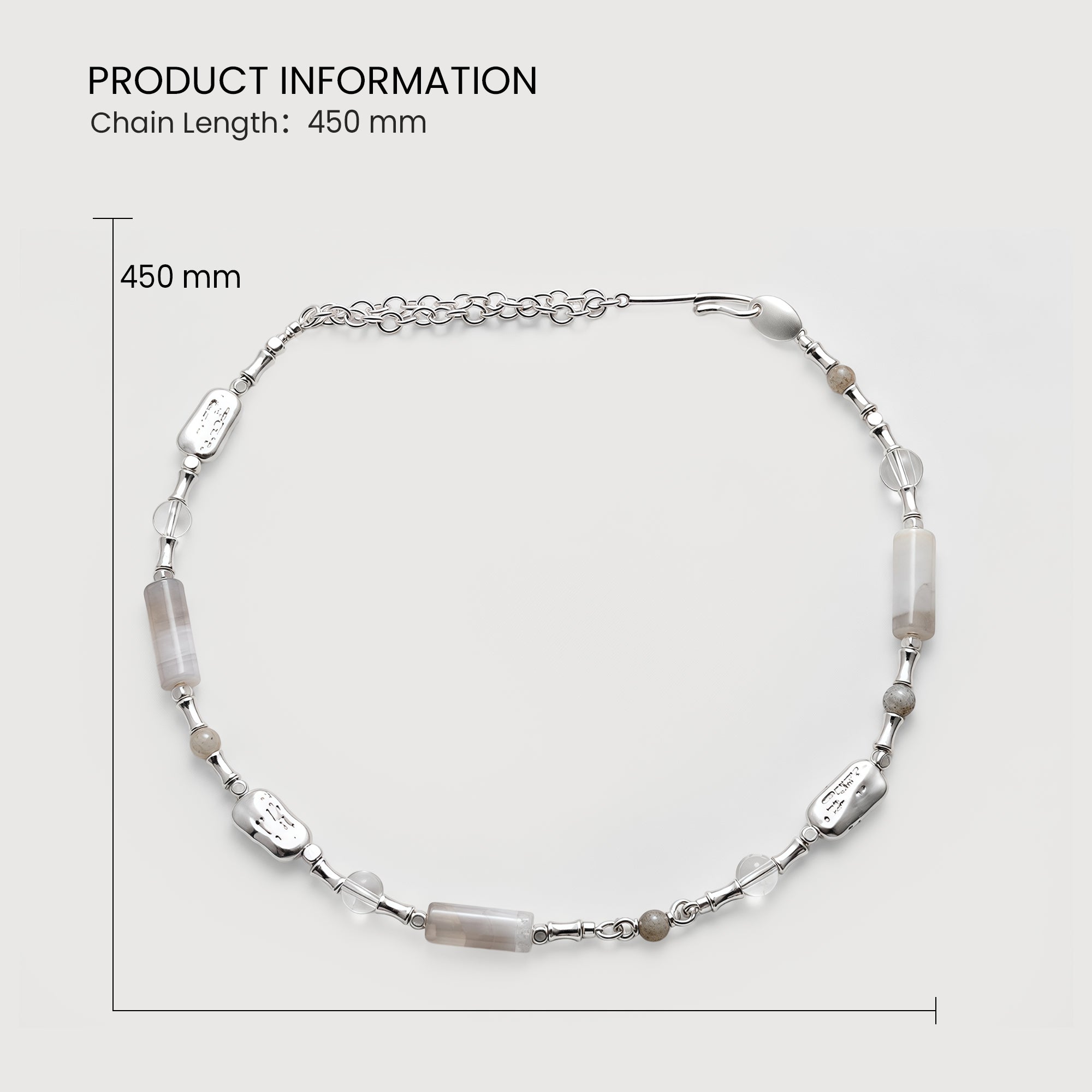 Silver Crystal Necklace