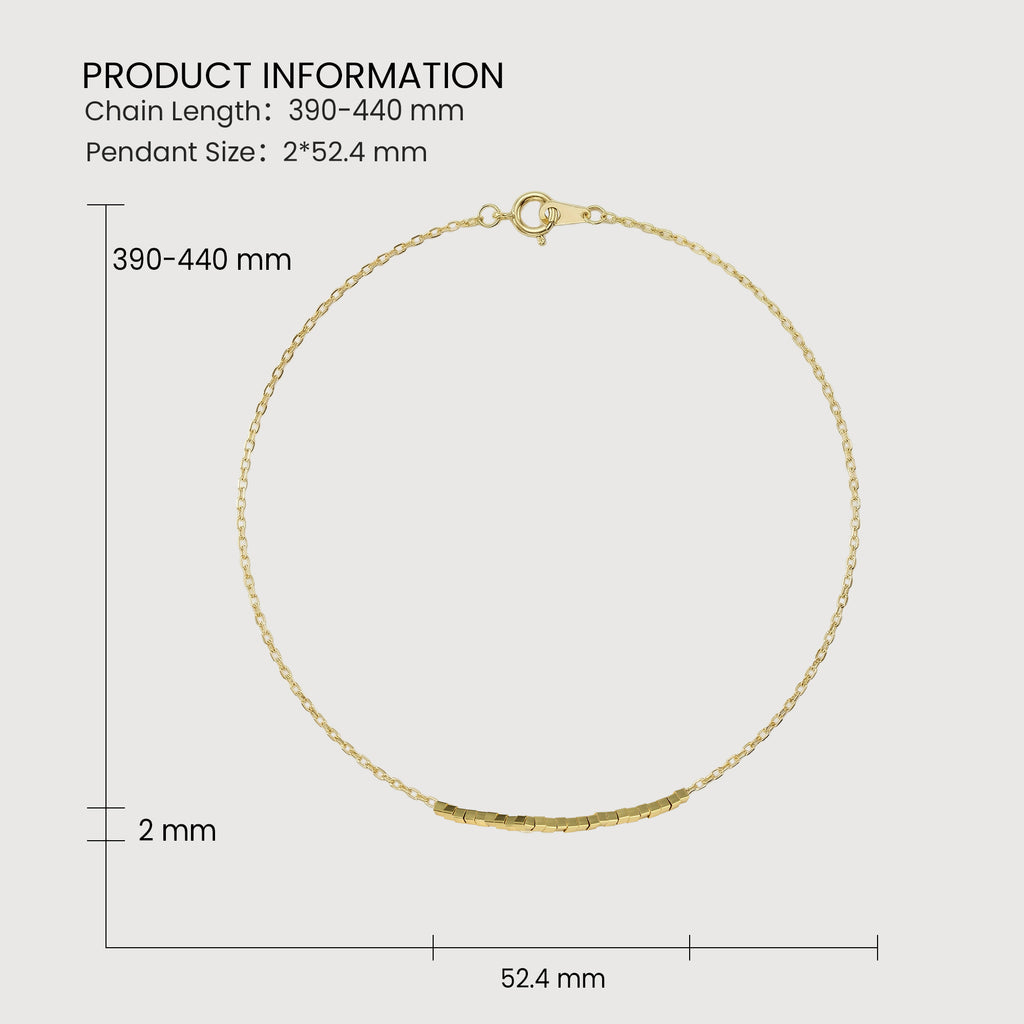 Gold Bar Chain Necklace