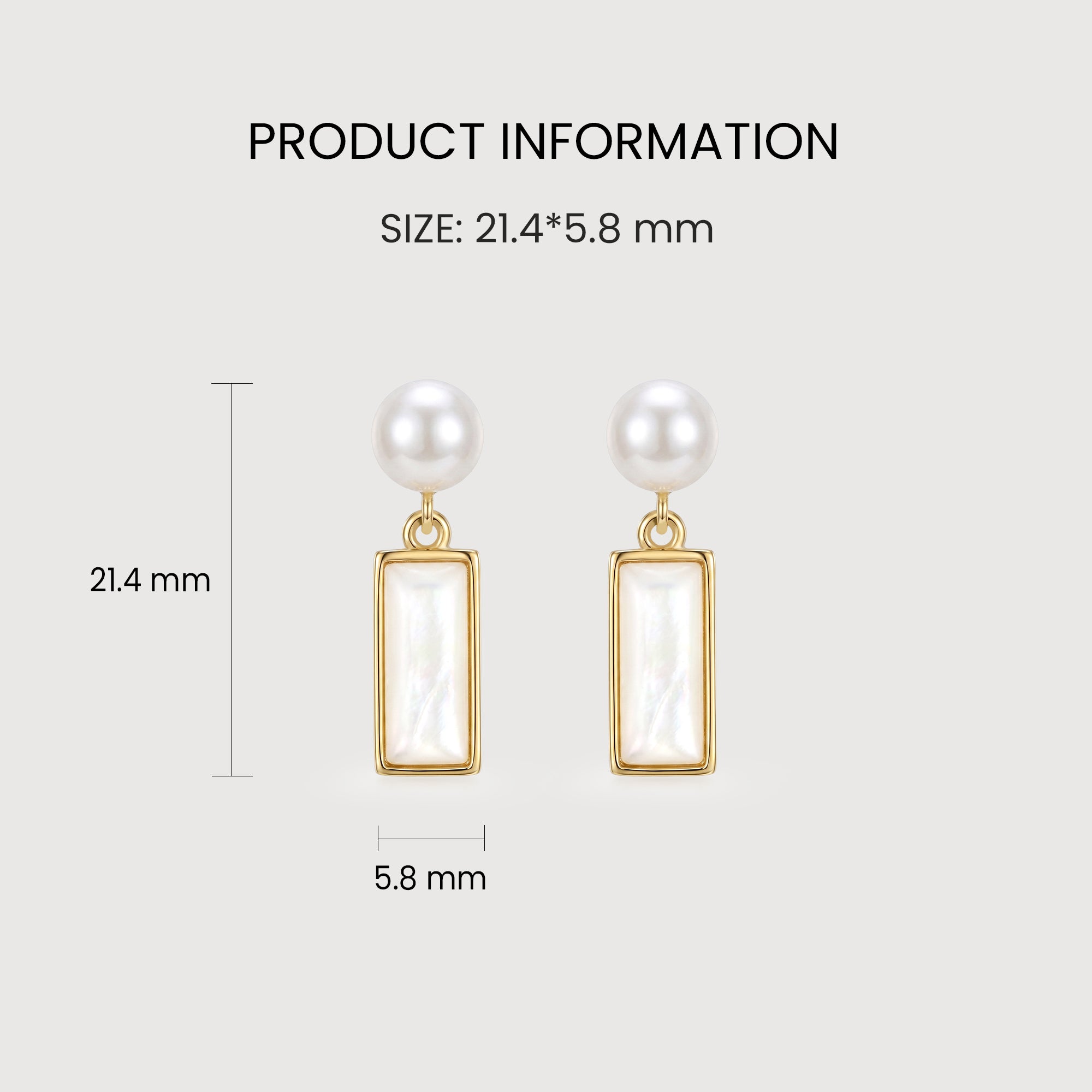 Pearl Bar Drop Earrings