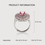 Pink Halo Statement Ring