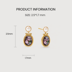 Mosaic Pearl Drop Studs