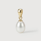 Gold Pearl Drop Necklace