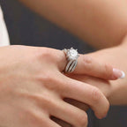 Zircon Wave Solitaire Ring