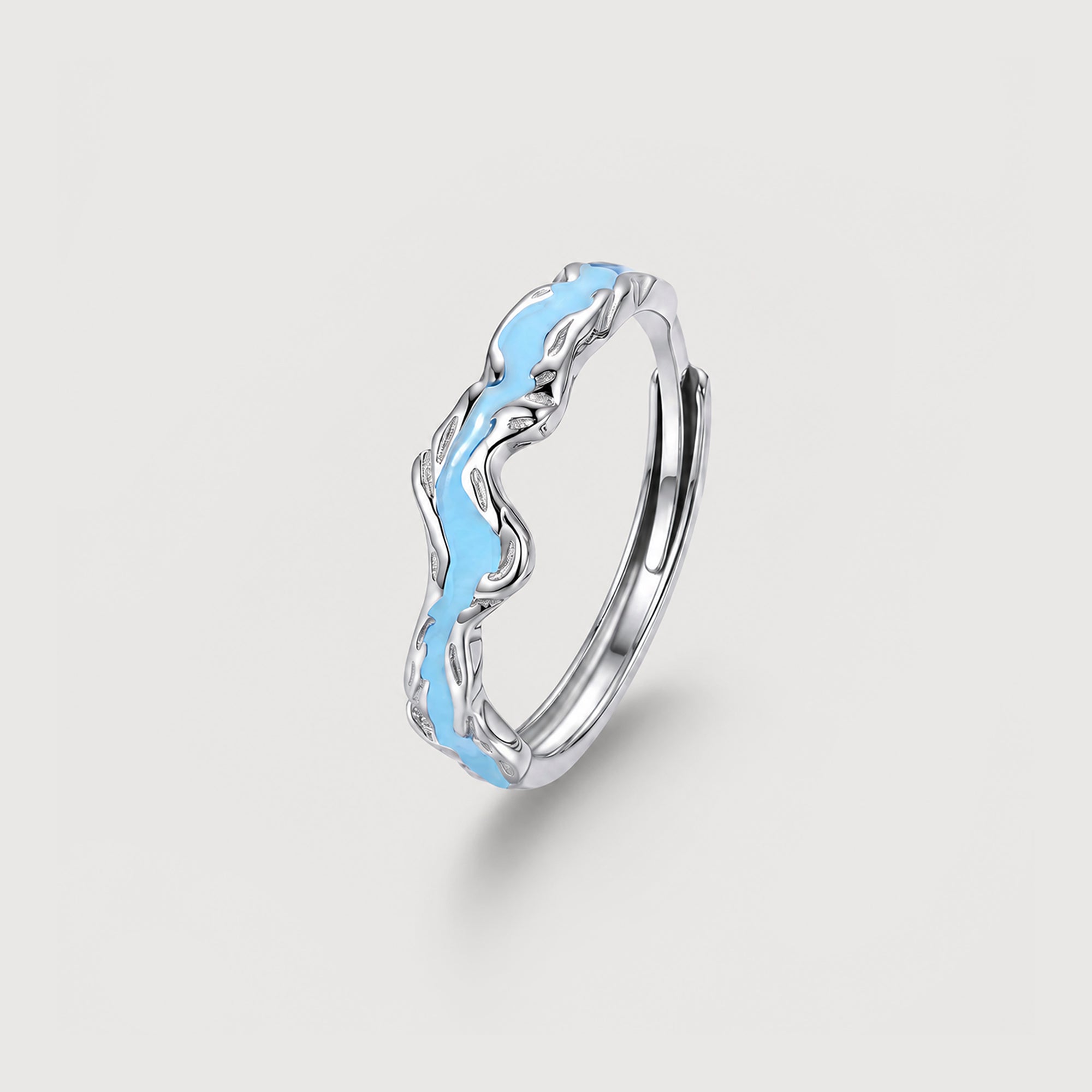 Forget-Me-Not Couple Rings