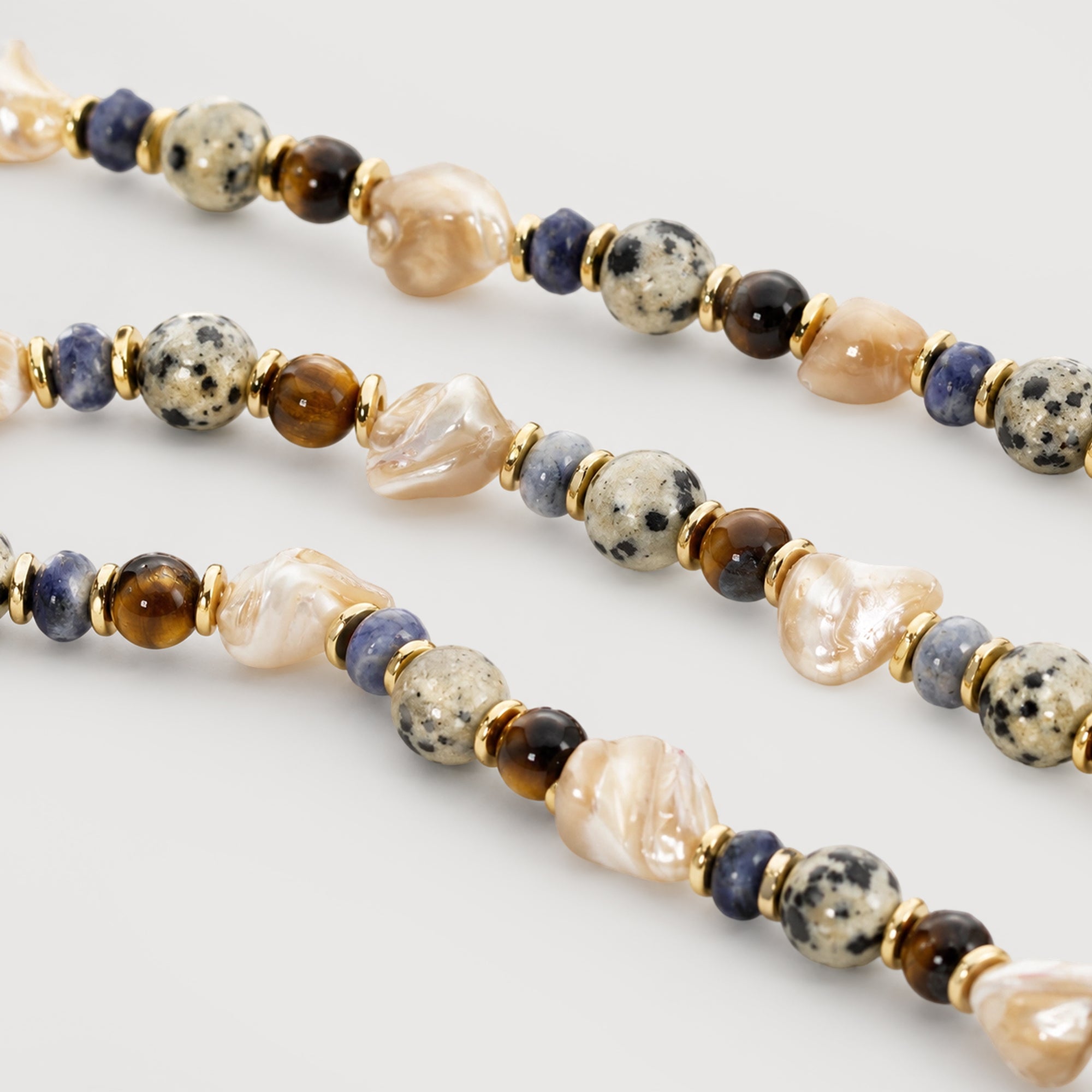 Luxe Stone Bead Necklace