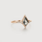 Moss Agate Radiant Ring