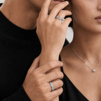 Forget-Me-Not Couple Rings