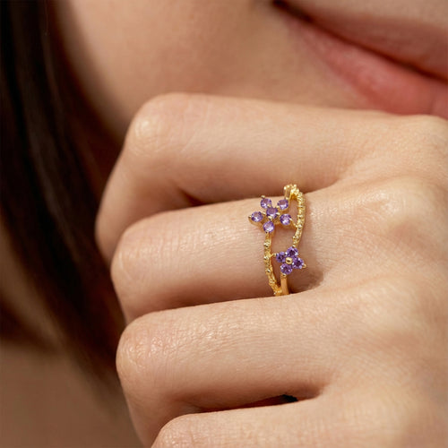 Amethyst Bloom Ring