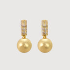 Pavé Pearl Drop Earrings