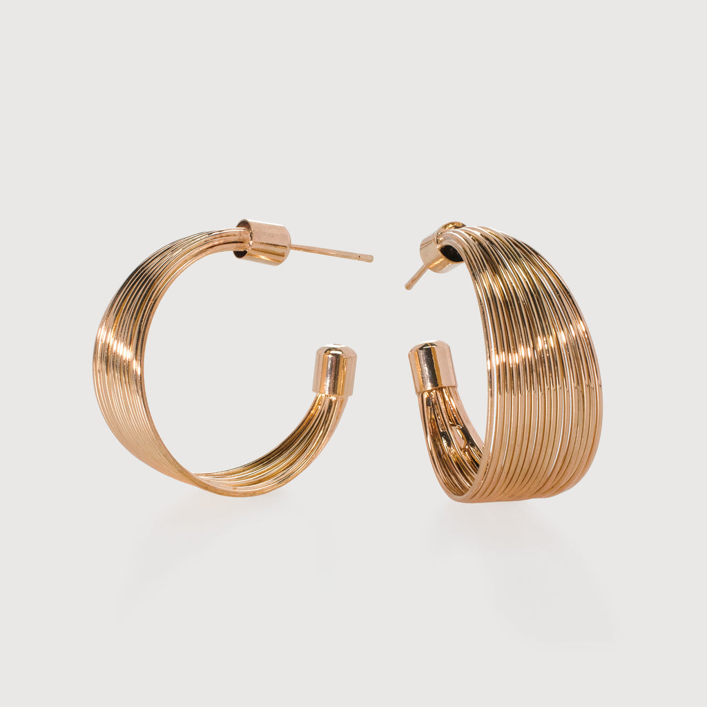 Stacked Gold Hoop Earrings