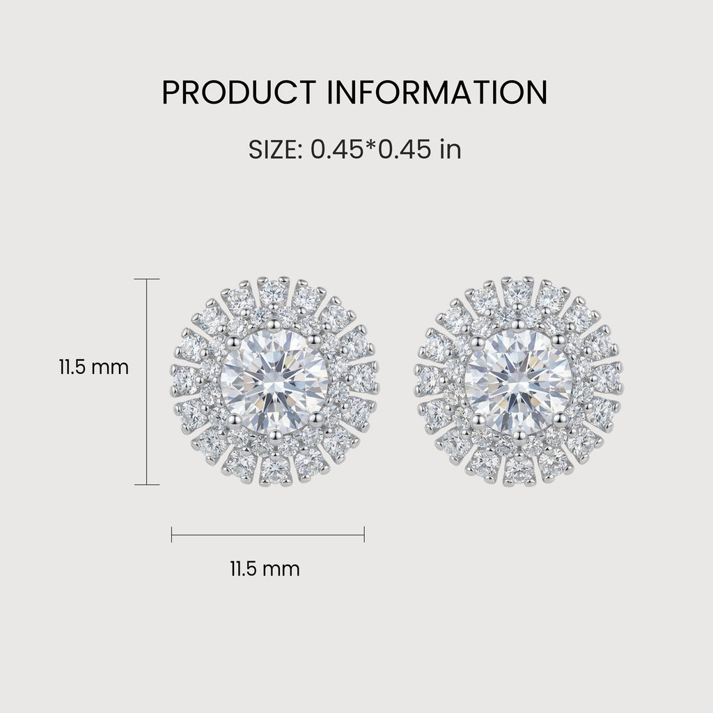 Elegant Snowflake Diamond Earrings