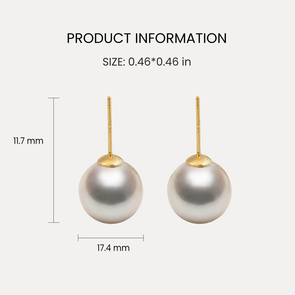 Exquisite Pearl Stud Earrings