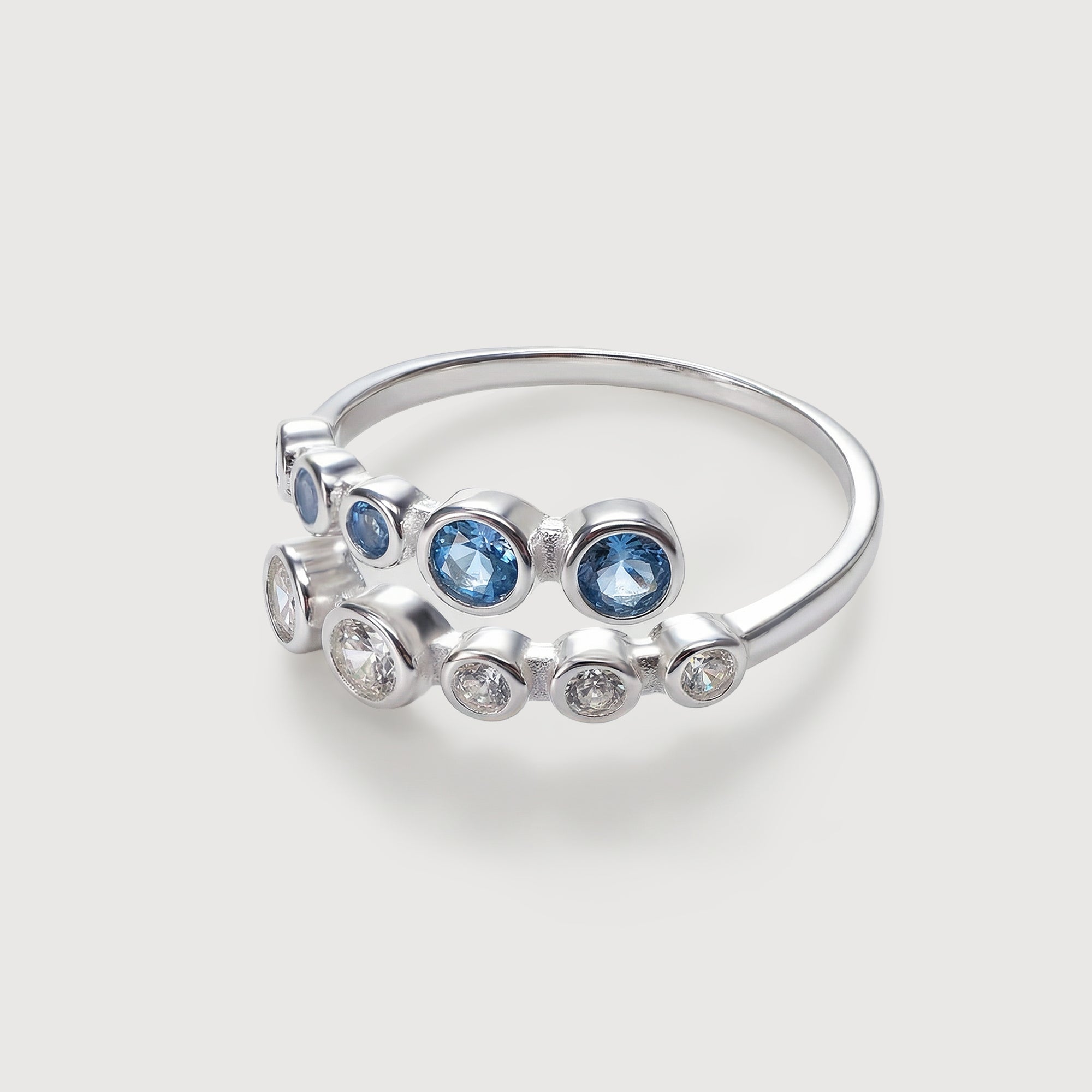 Celestial Blue Zircon Ring