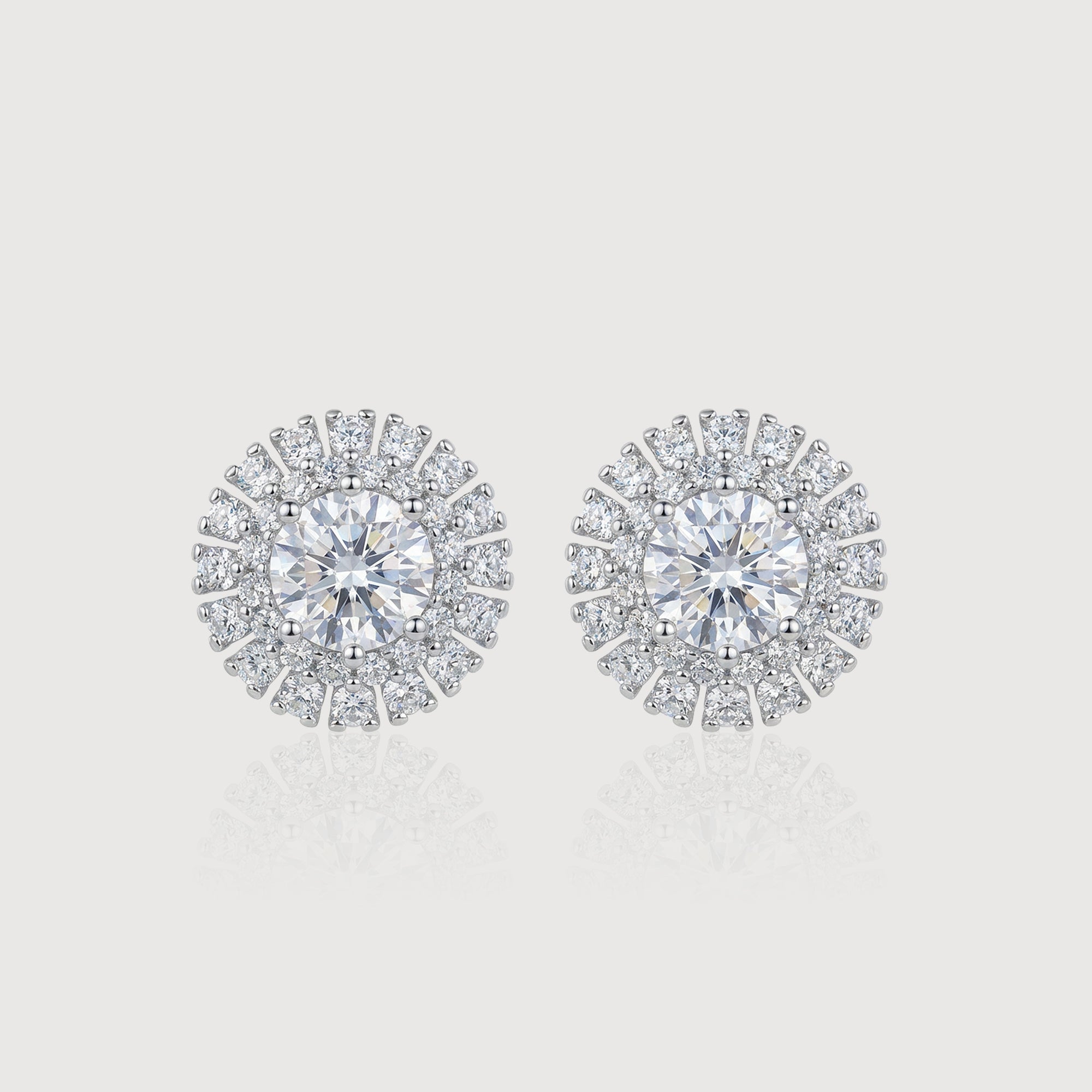 Elegant Snowflake Diamond Earrings