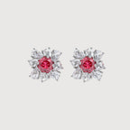 Pendientes Elegantes "Ruby Bloom"