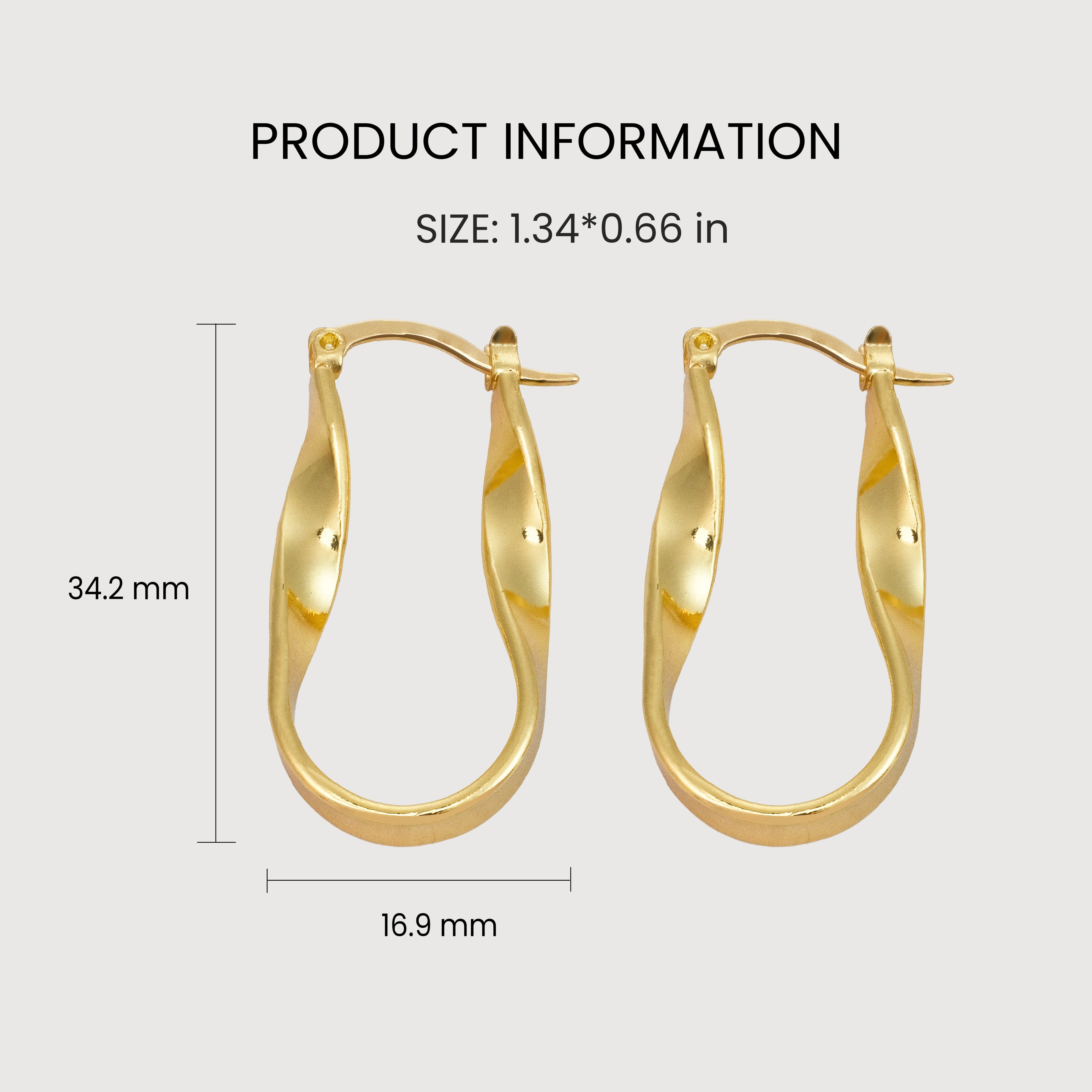 Timeless Elegance Gold Hoops