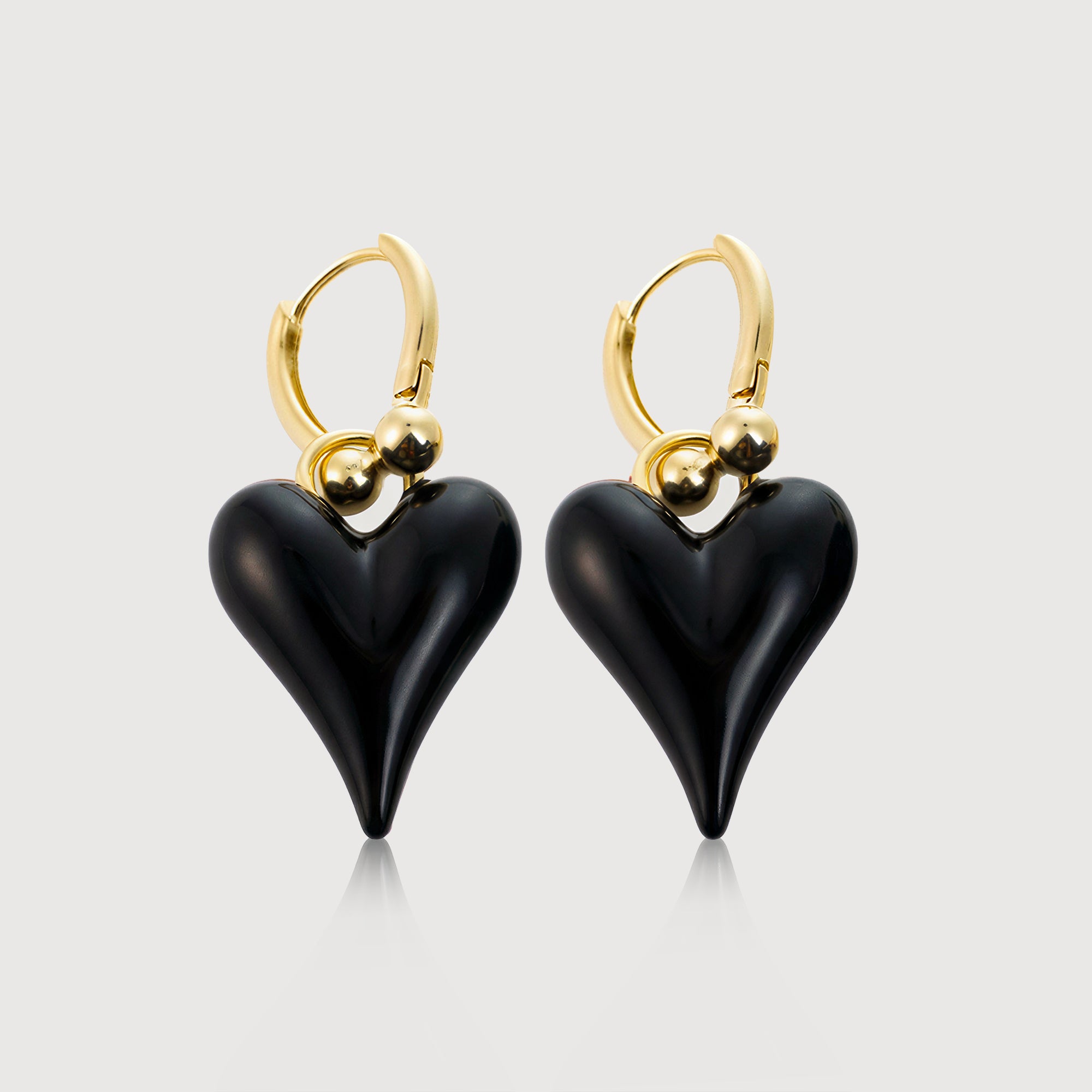 Vivid Heart Drop Earrings