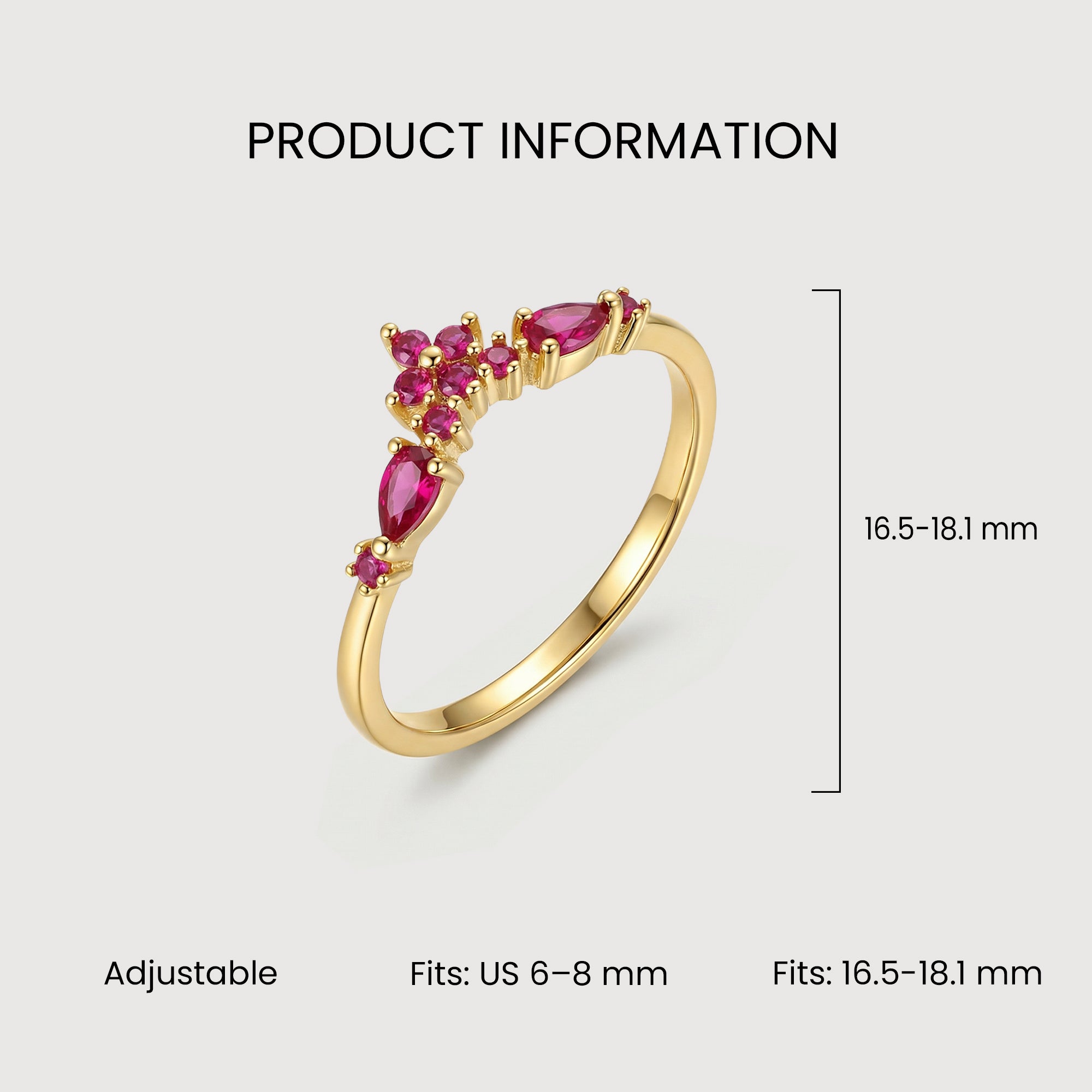 Ruby Crown Ring