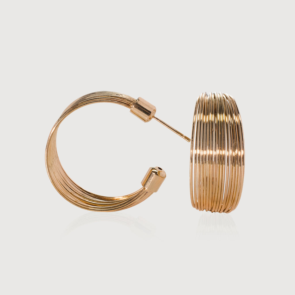 Stacked Gold Hoop Earrings