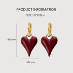 Vivid Heart Drop Earrings
