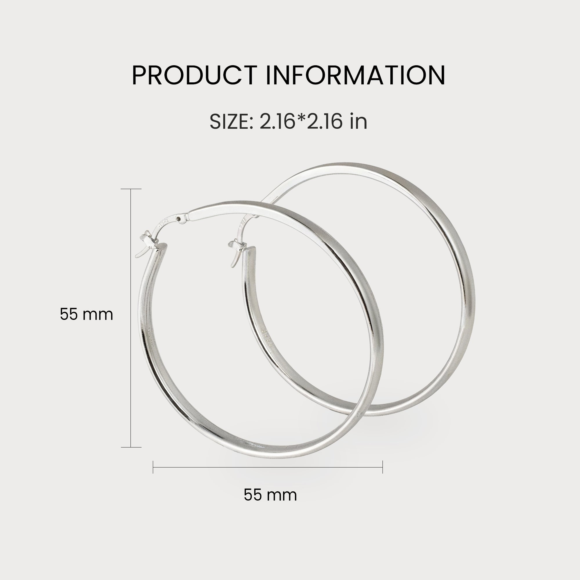 Luxury 18K Gold/Silver Hoop Earrings – Statement Fine Jewelry