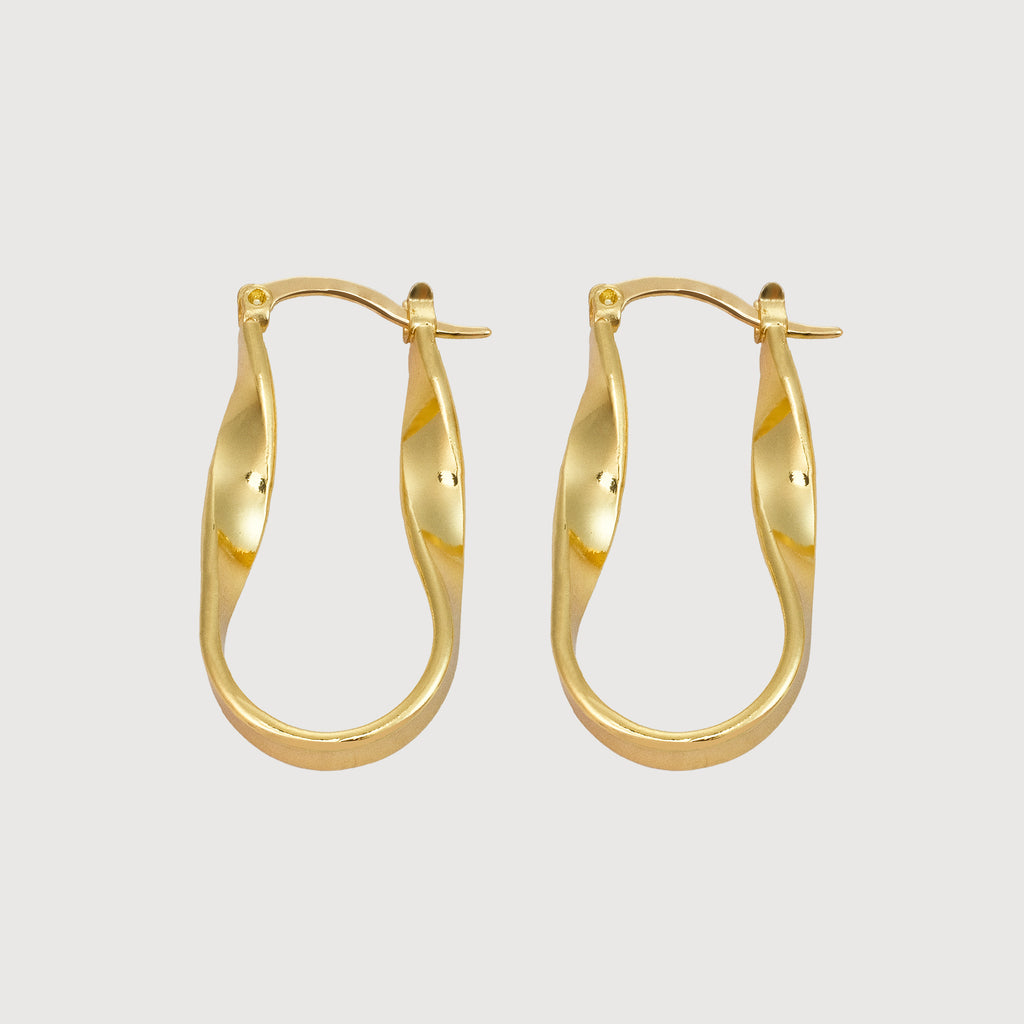 Timeless Elegance Gold Hoops