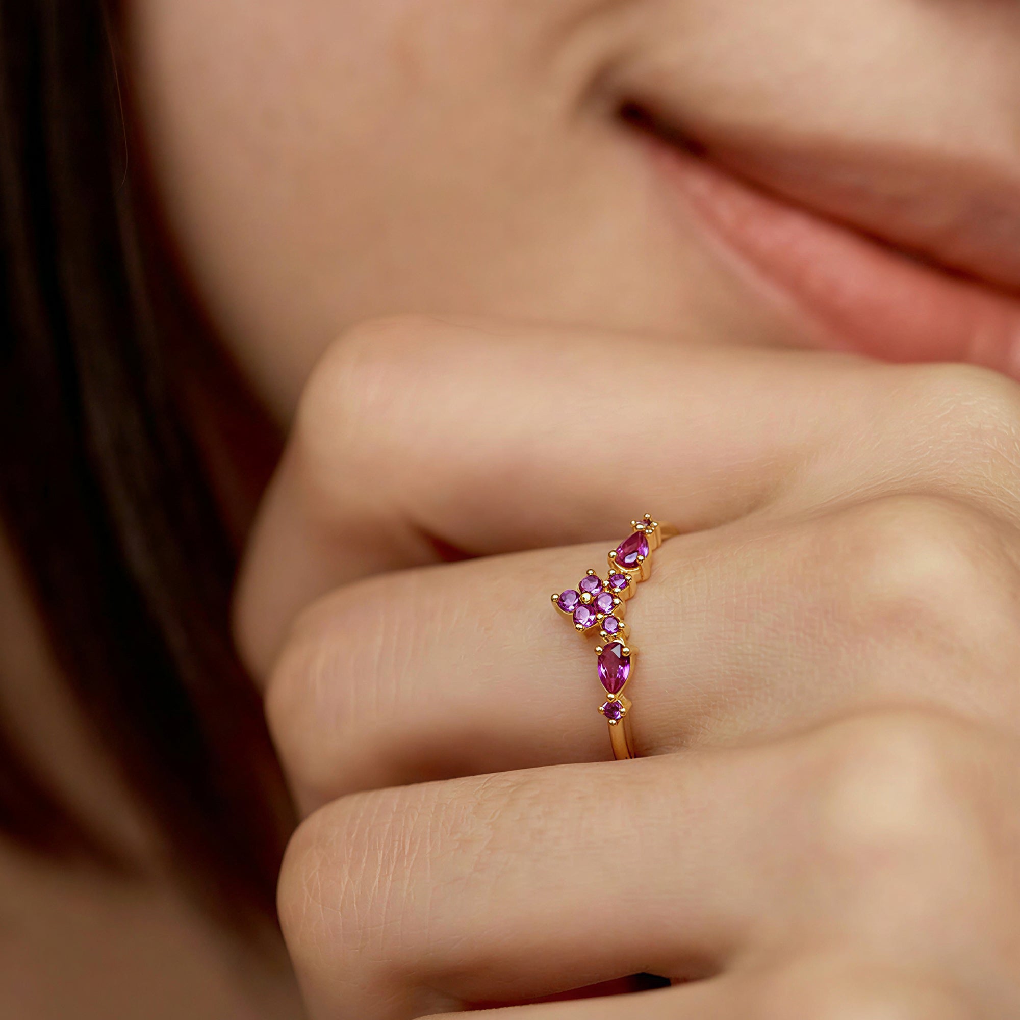 Ruby Crown Ring