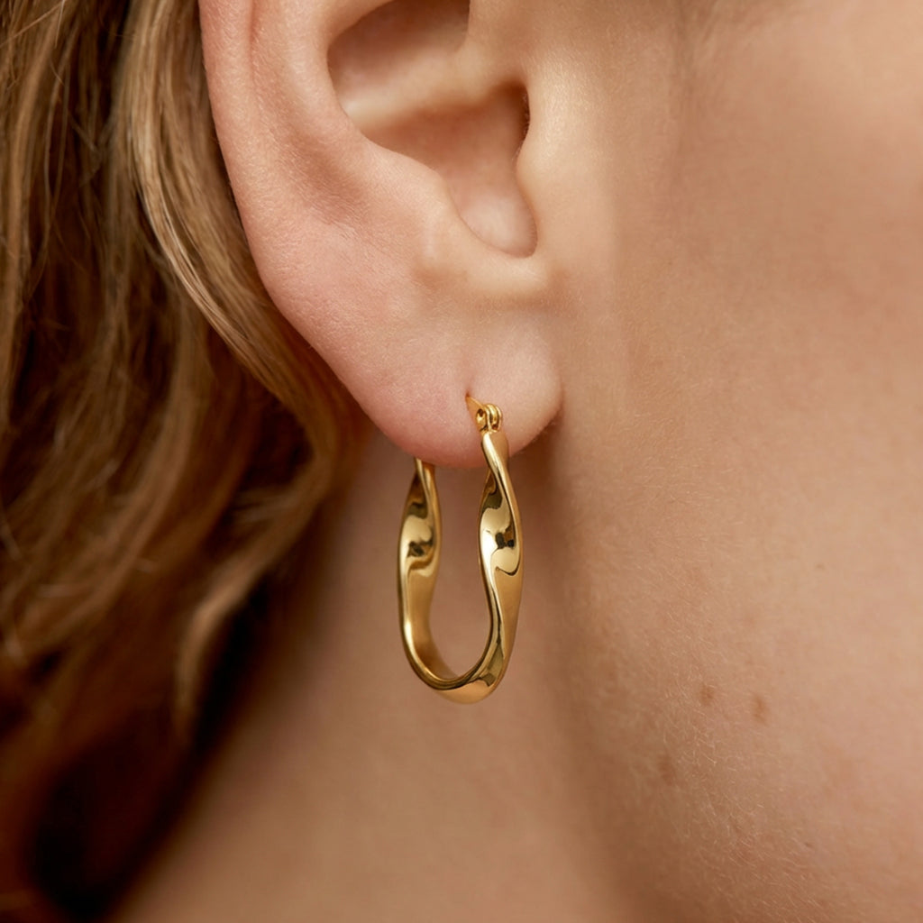 Timeless Elegance Gold Hoops
